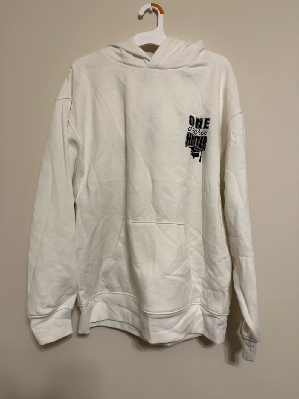 Wild Fable White Graphic Pullover Hoodie Sweatshirt - One Degree Hotter SMALL